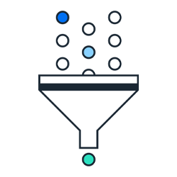 Funnel streamline pictogram